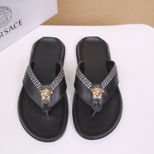 Replica Versace Slippers For Men #1196108 $42.00 USD for Wholesale