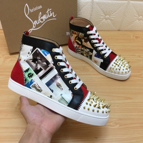 Replica Christian Louboutin High Top Shoes For Men #1196123 $92.00 USD for Wholesale