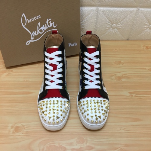 Replica Christian Louboutin High Top Shoes For Men #1196123 $92.00 USD for Wholesale