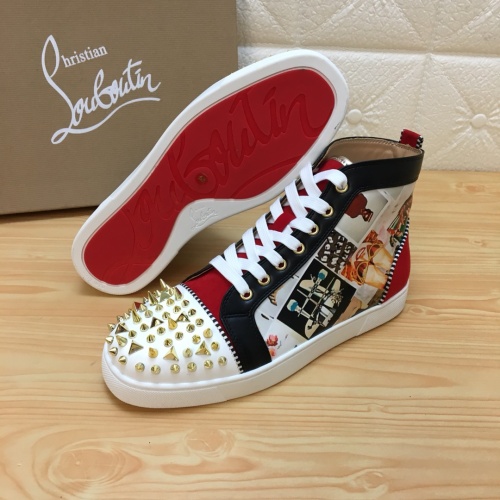 Replica Christian Louboutin High Top Shoes For Women #1196124 $92.00 USD for Wholesale