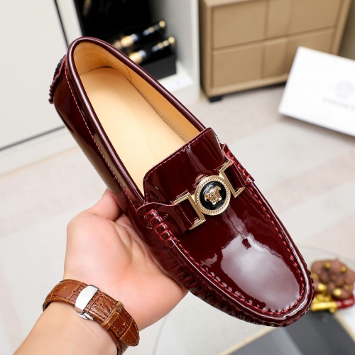 Replica Versace Leather Shoes For Men #1196381 $68.00 USD for Wholesale