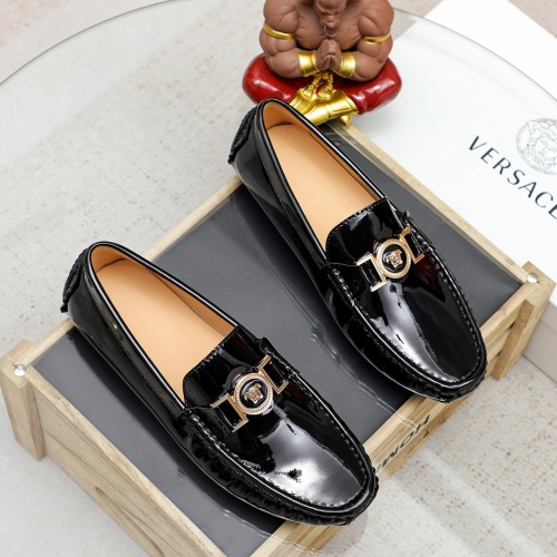 Replica Versace Leather Shoes For Men #1196382 $68.00 USD for Wholesale