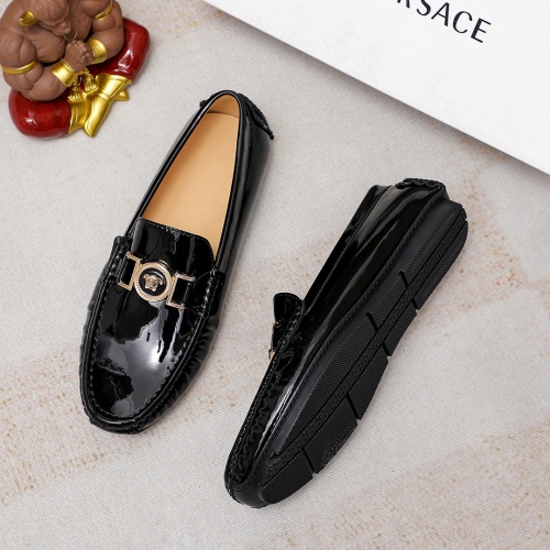 Replica Versace Leather Shoes For Men #1196382 $68.00 USD for Wholesale