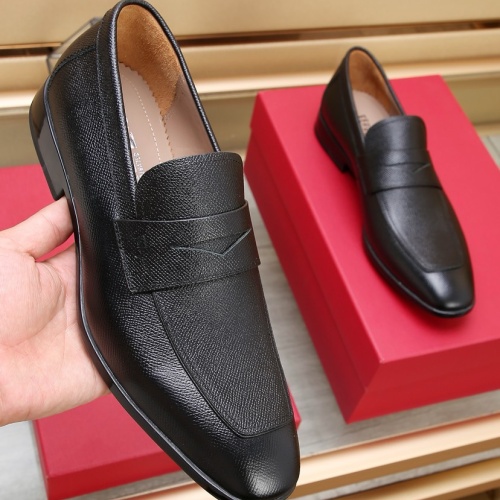 Replica Salvatore Ferragamo Leather Shoes For Men #1196407 $125.00 USD for Wholesale