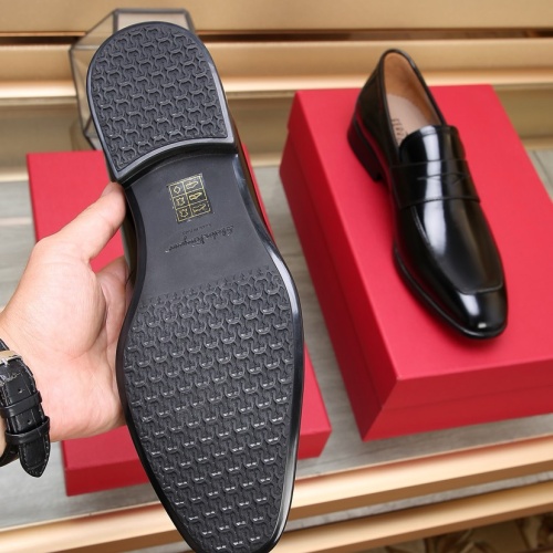 Replica Salvatore Ferragamo Leather Shoes For Men #1196411 $125.00 USD for Wholesale