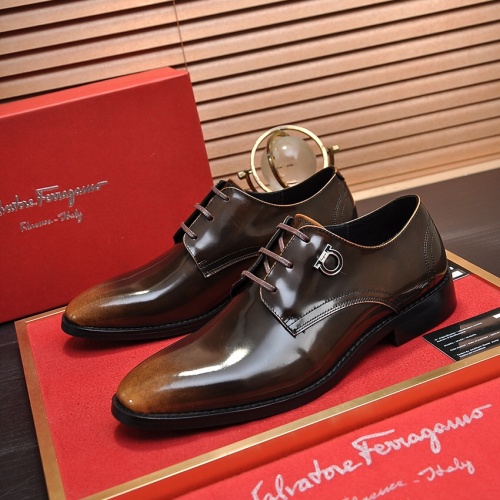 Salvatore Ferragamo Leather Shoes For Men #1196415, $98.00 USD, [ITEM#1196415], Salvatore Ferragamo Leather Shoes