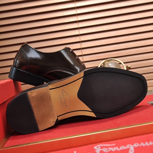 Replica Salvatore Ferragamo Leather Shoes For Men #1196415 $98.00 USD for Wholesale