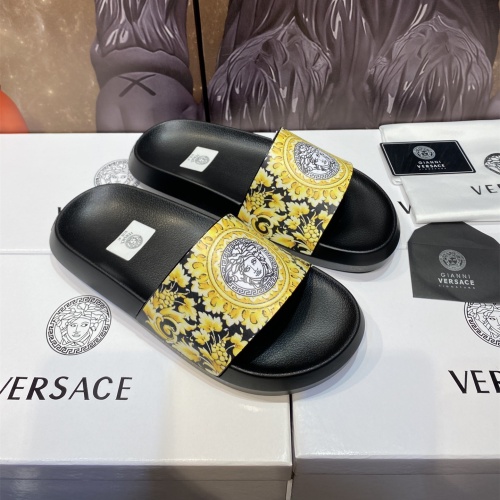 Replica Versace Slippers For Men #1196494 $45.00 USD for Wholesale