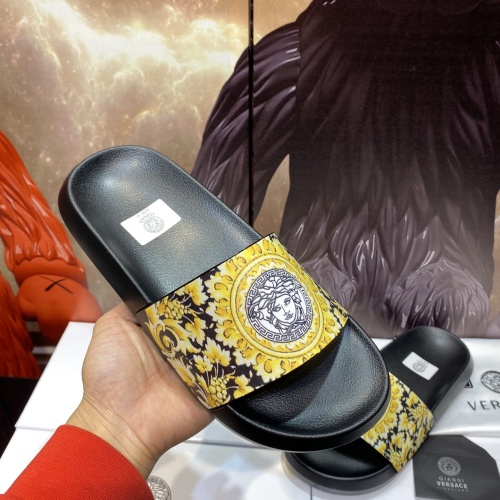 Replica Versace Slippers For Men #1196494 $45.00 USD for Wholesale