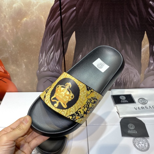 Replica Versace Slippers For Men #1196495 $45.00 USD for Wholesale