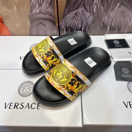 Replica Versace Slippers For Men #1196505 $45.00 USD for Wholesale