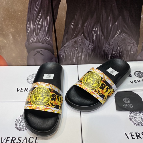 Replica Versace Slippers For Men #1196505 $45.00 USD for Wholesale