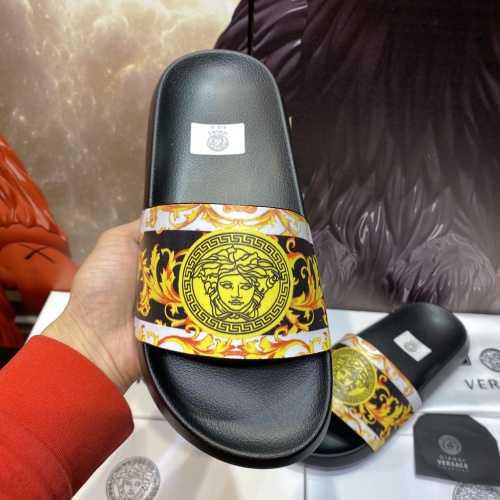 Replica Versace Slippers For Men #1196505 $45.00 USD for Wholesale