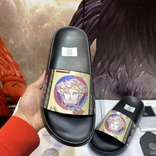 Replica Versace Slippers For Men #1196508 $45.00 USD for Wholesale