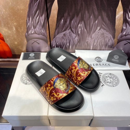 Replica Versace Slippers For Men #1196510 $45.00 USD for Wholesale