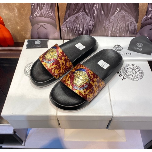 Replica Versace Slippers For Men #1196510 $45.00 USD for Wholesale