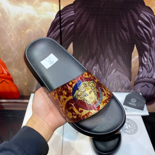 Replica Versace Slippers For Men #1196510 $45.00 USD for Wholesale