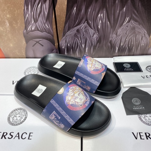 Replica Versace Slippers For Men #1196516 $45.00 USD for Wholesale