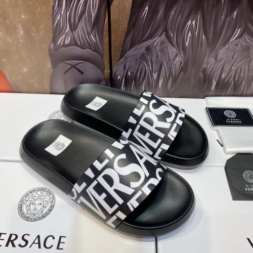 Replica Versace Slippers For Men #1196520 $45.00 USD for Wholesale