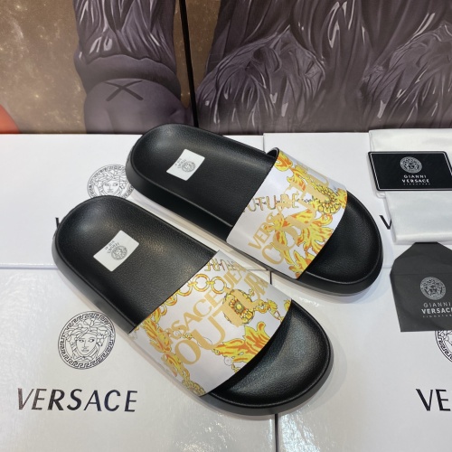 Replica Versace Slippers For Men #1196523 $45.00 USD for Wholesale