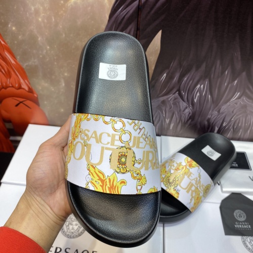 Replica Versace Slippers For Men #1196523 $45.00 USD for Wholesale