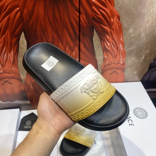 Replica Versace Slippers For Men #1196538 $45.00 USD for Wholesale