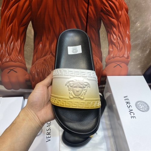 Replica Versace Slippers For Men #1196538 $45.00 USD for Wholesale