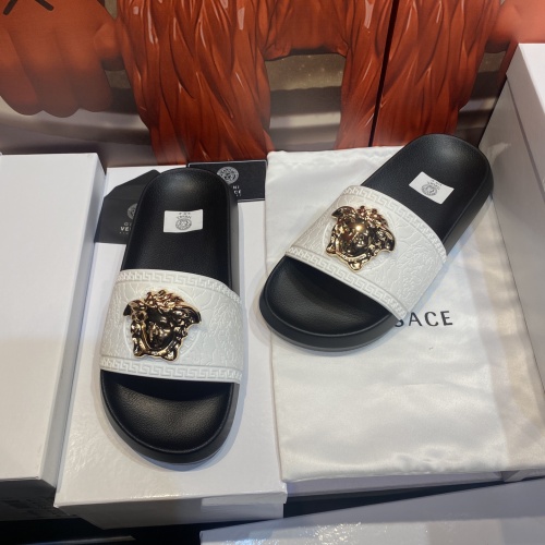 Replica Versace Slippers For Men #1196548 $48.00 USD for Wholesale