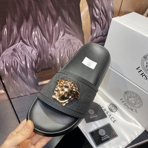 Replica Versace Slippers For Men #1196549 $48.00 USD for Wholesale