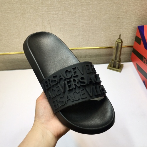 Replica Versace Slippers For Men #1196554 $45.00 USD for Wholesale