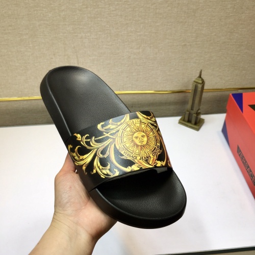 Replica Versace Slippers For Men #1196556 $45.00 USD for Wholesale