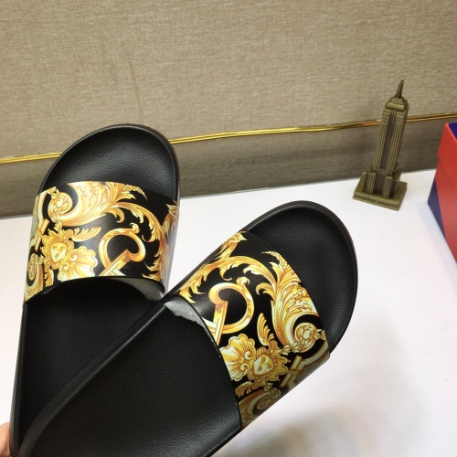 Replica Versace Slippers For Men #1196557 $45.00 USD for Wholesale