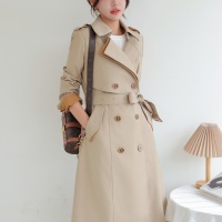 $160.00 USD Burberry Trench Coat Long Sleeved For Women #1187717