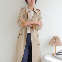 $160.00 USD Burberry Trench Coat Long Sleeved For Women #1187717