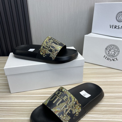 Replica Versace Slippers For Men #1196599 $45.00 USD for Wholesale