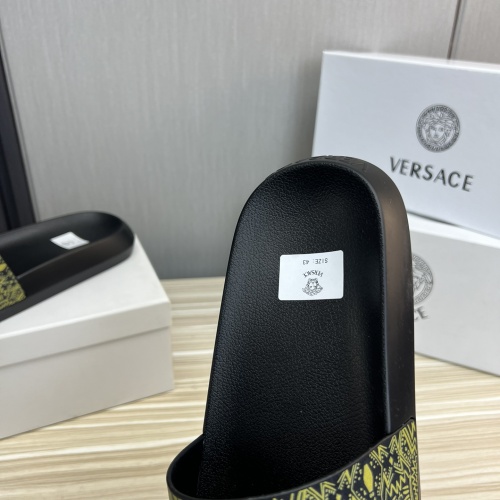 Replica Versace Slippers For Men #1196604 $45.00 USD for Wholesale