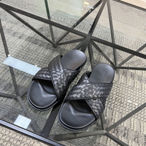 Replica Bottega Veneta BV Slippers For Men #1196729 $52.00 USD for Wholesale