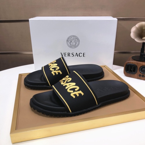 Replica Versace Slippers For Men #1196766 $52.00 USD for Wholesale