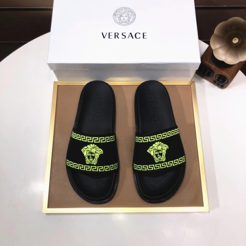 Replica Versace Slippers For Men #1196772 $52.00 USD for Wholesale