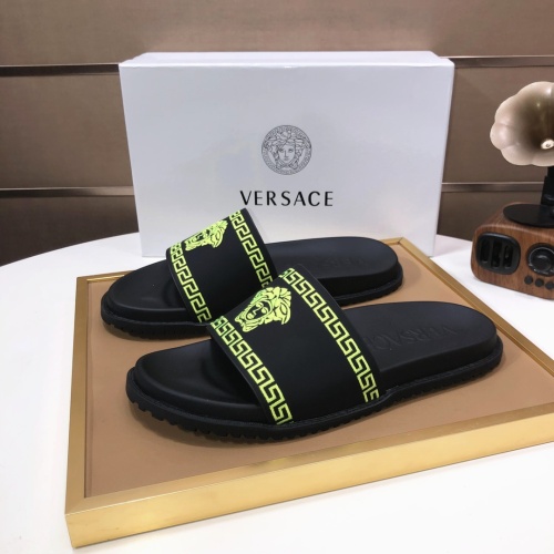 Replica Versace Slippers For Men #1196772 $52.00 USD for Wholesale