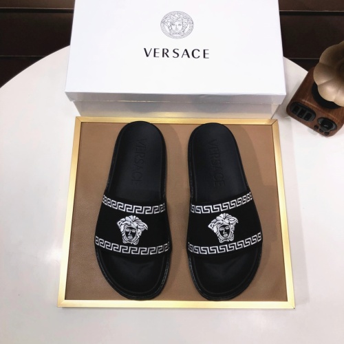 Replica Versace Slippers For Men #1196774 $52.00 USD for Wholesale