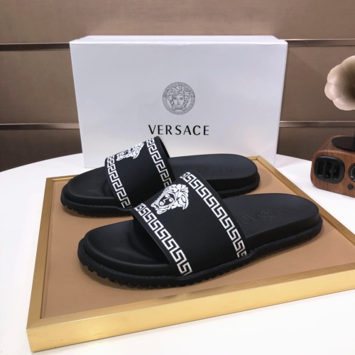 Replica Versace Slippers For Men #1196774 $52.00 USD for Wholesale