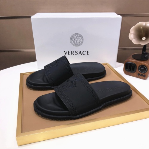 Replica Versace Slippers For Men #1196775 $52.00 USD for Wholesale