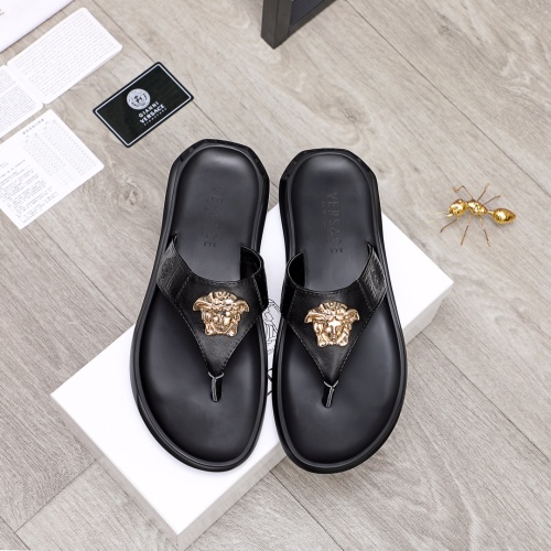 Replica Versace Slippers For Men #1196798 $42.00 USD for Wholesale