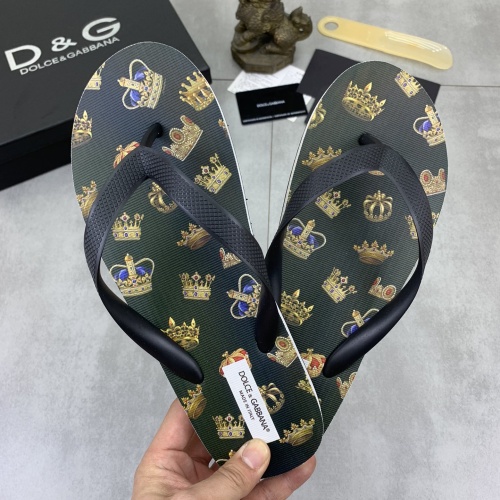 Replica Dolce & Gabbana D&G Slippers For Men #1197351 $45.00 USD for Wholesale