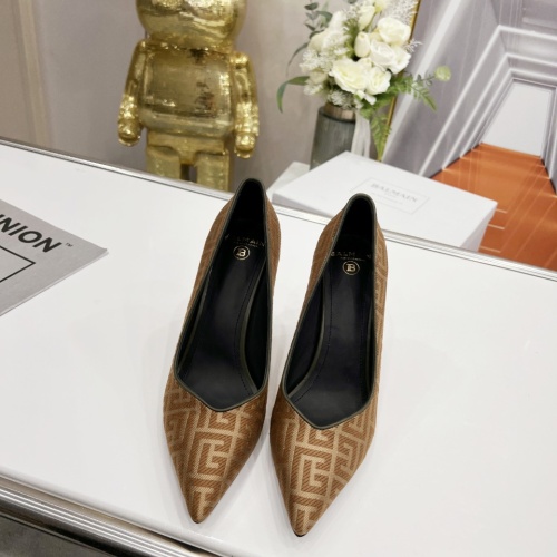 Replica Balmain High-Heeled Shoes For Women #1198256 $118.00 USD for Wholesale