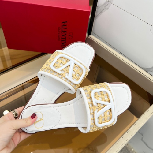 Replica Valentino Slippers For Women #1198485 $85.00 USD for Wholesale