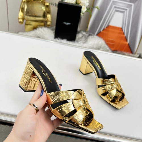 Replica Yves Saint Laurent YSL Slippers For Women #1198755 $82.00 USD for Wholesale