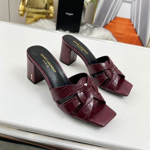 Replica Yves Saint Laurent YSL Slippers For Women #1198761 $82.00 USD for Wholesale