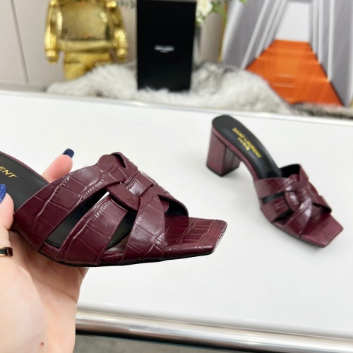 Replica Yves Saint Laurent YSL Slippers For Women #1198761 $82.00 USD for Wholesale